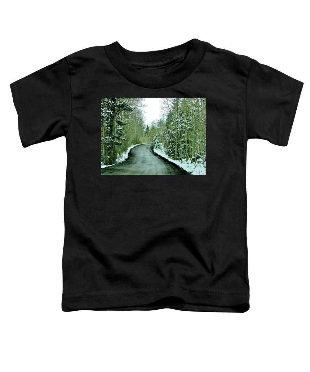 Sky Toddler T-Shirt featuring the photograph Slippery Slope by Marilyn Diaz
