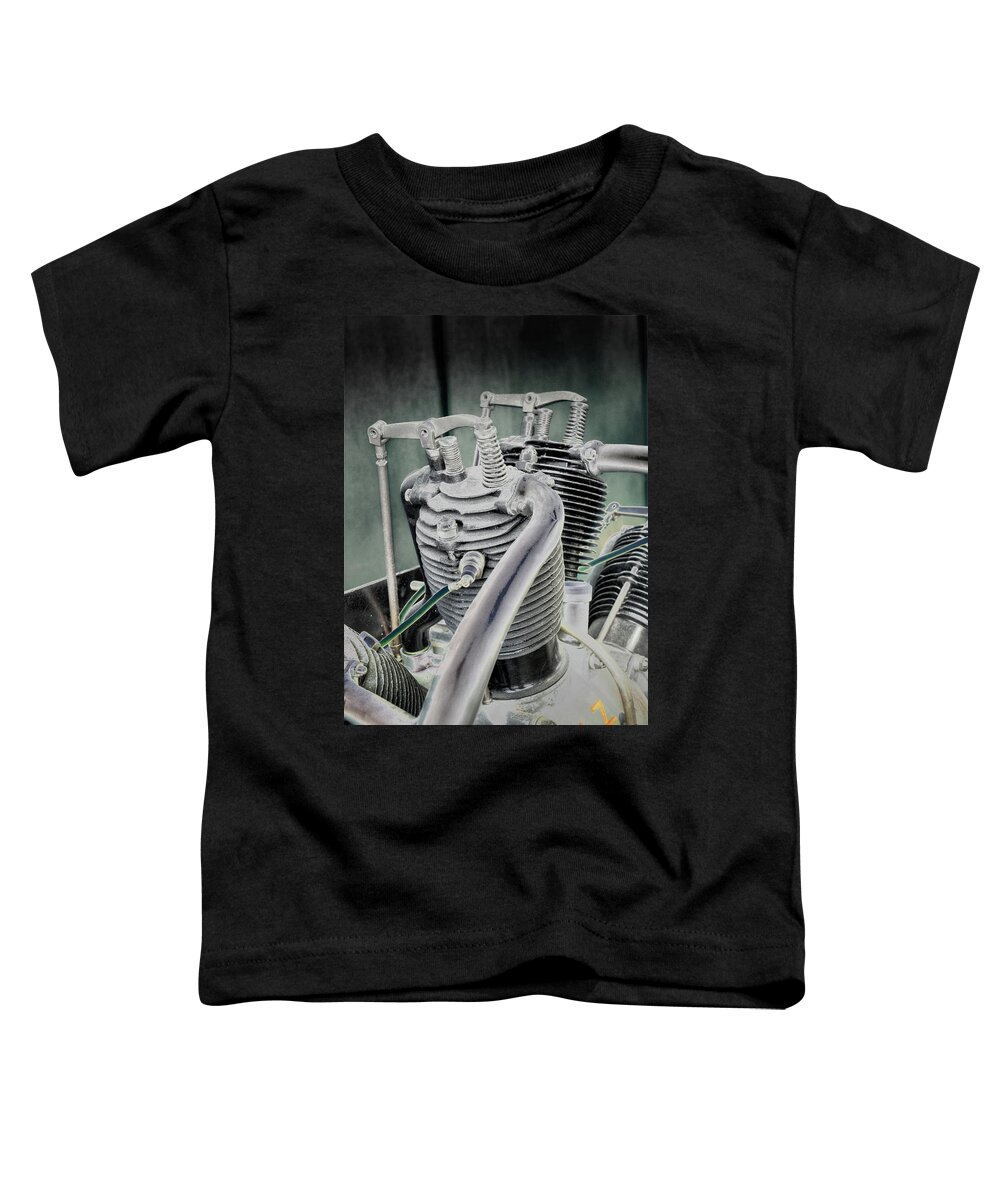 Air Toddler T-Shirt featuring the photograph Small Radial Engine by Dennis Dame