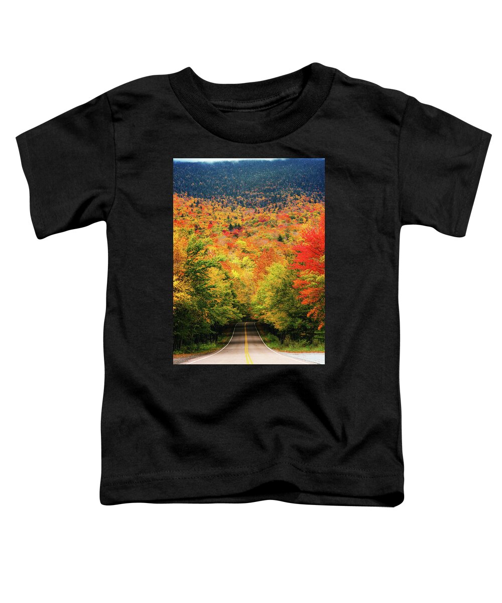 October Toddler T-Shirt featuring the photograph Smuggler's Notch by Robert Clifford