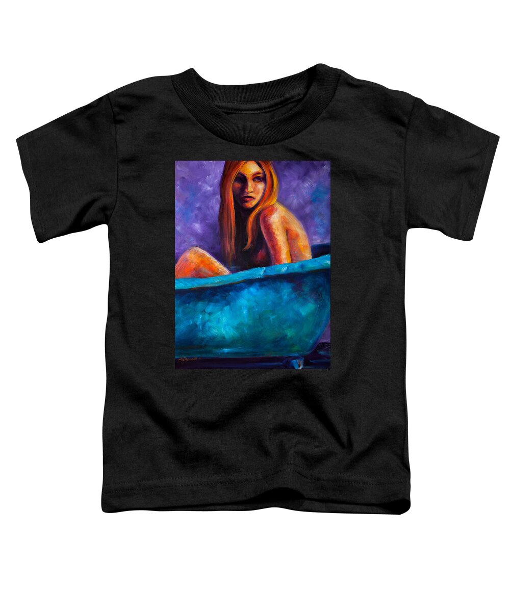 Nude Toddler T-Shirt featuring the painting Soak by Jason Reinhardt