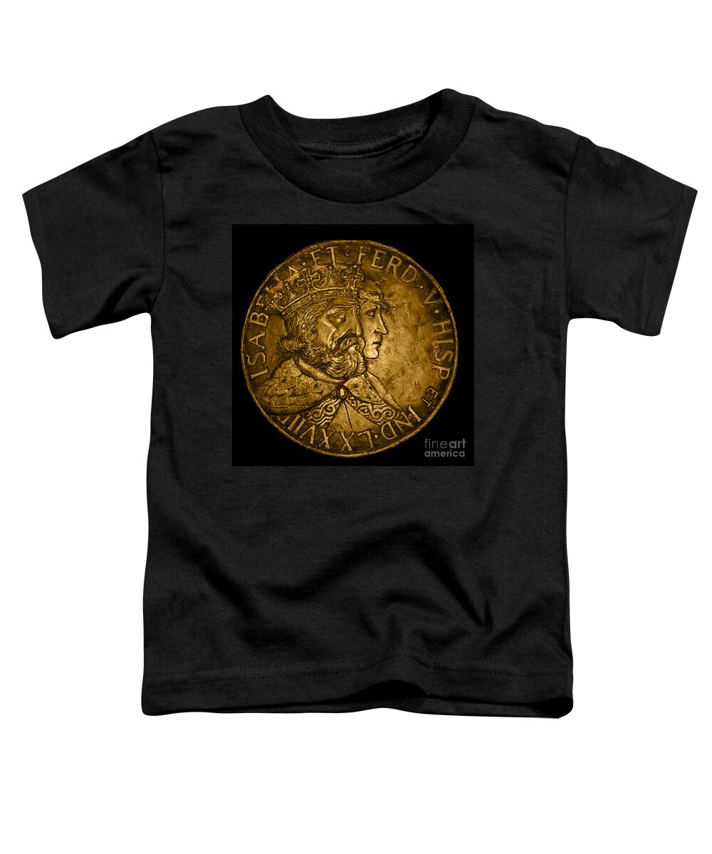 Royal Toddler T-Shirt featuring the photograph Spanish Coin by Jost Houk