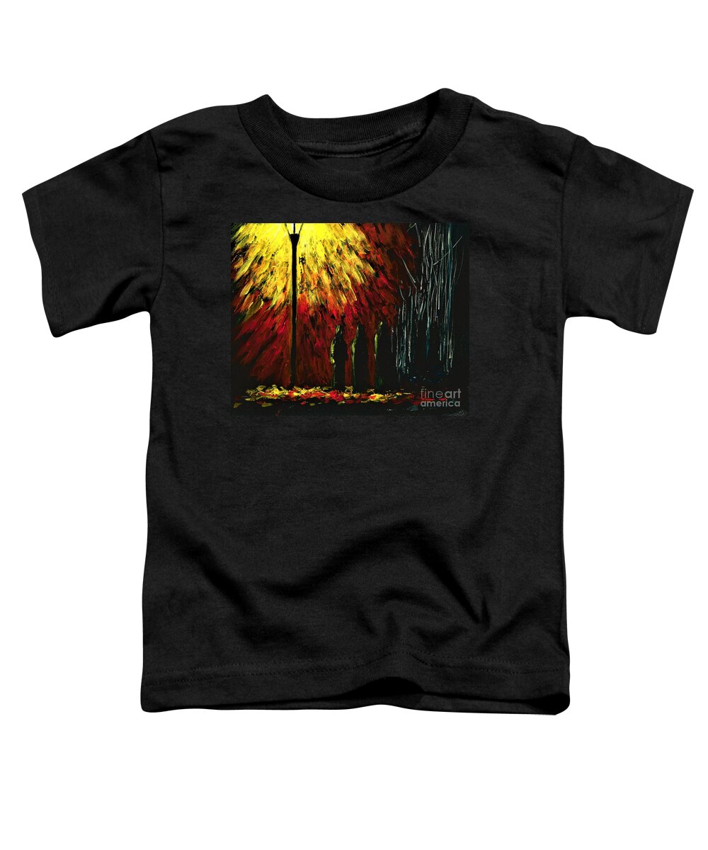 #achristmascarol #ghosts #specters #apparitions #ghostfollowers #ghosthunters #surreal #surrealism #dark #expressionism #mood #sciencefiction #scifi #seeingthingsdifferently Toddler T-Shirt featuring the painting Specters by Allison Constantino