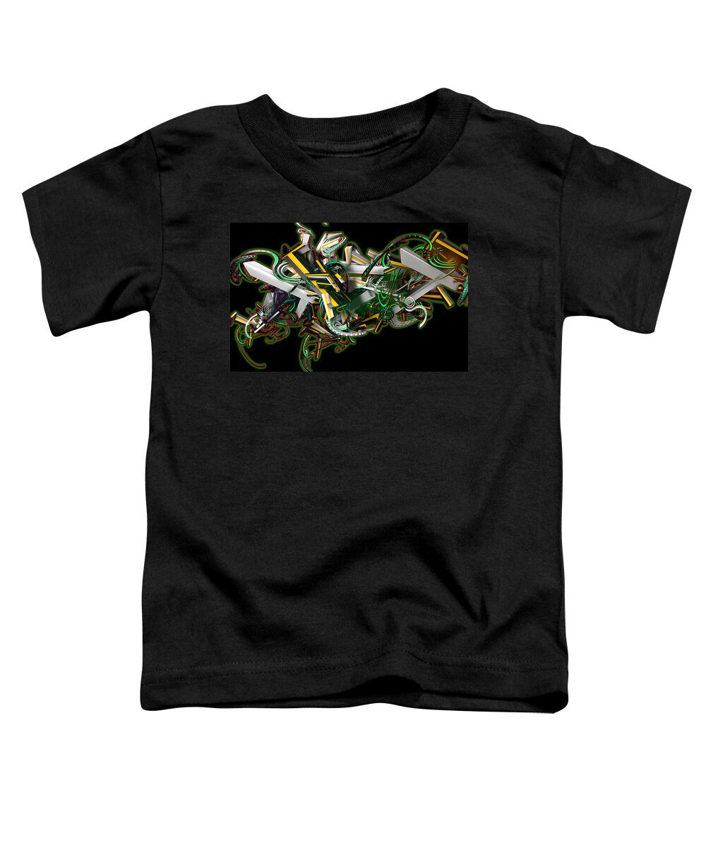 3d Toddler T-Shirt featuring the painting Sphazz01 by Williem McWhorter