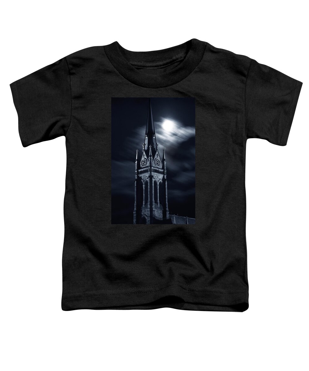 Church Toddler T-Shirt featuring the photograph St Nicholas Church Wilkes Barre Pennsylvania by Arthur Miller