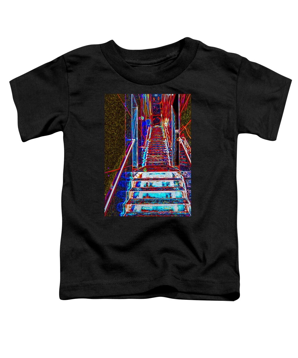 Stairway Toddler T-Shirt featuring the photograph Stairway to Bliss by Phil Cardamone