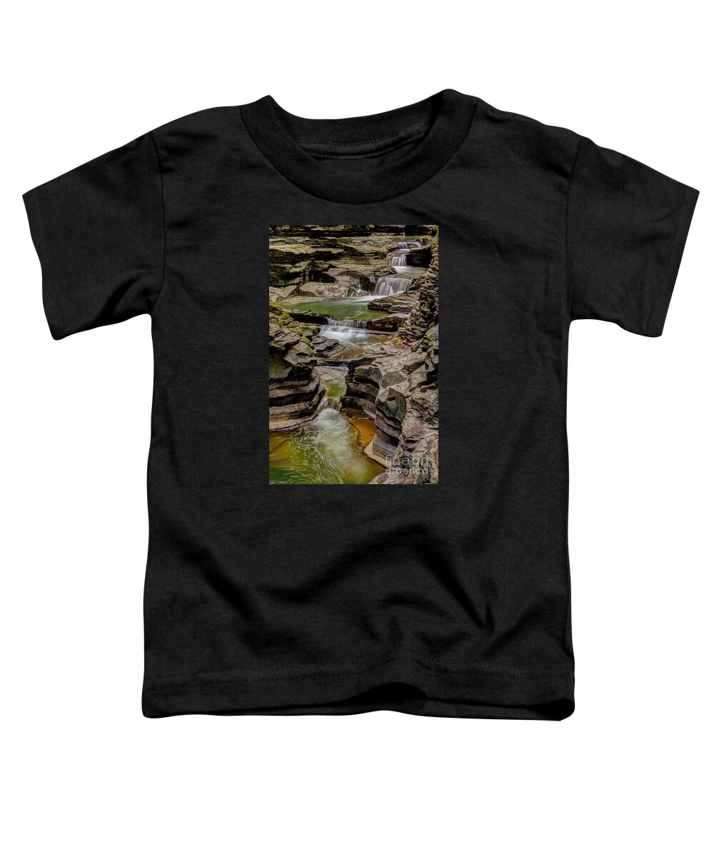 Waterfalls Toddler T-Shirt featuring the photograph Stairway Waterfalls by Rod Best