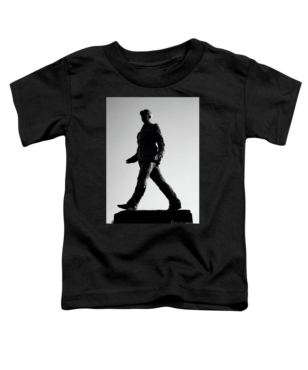 Charles De Gaulle Toddler T-Shirt featuring the photograph Statue Charles de Gaulle french by Chuck Kuhn