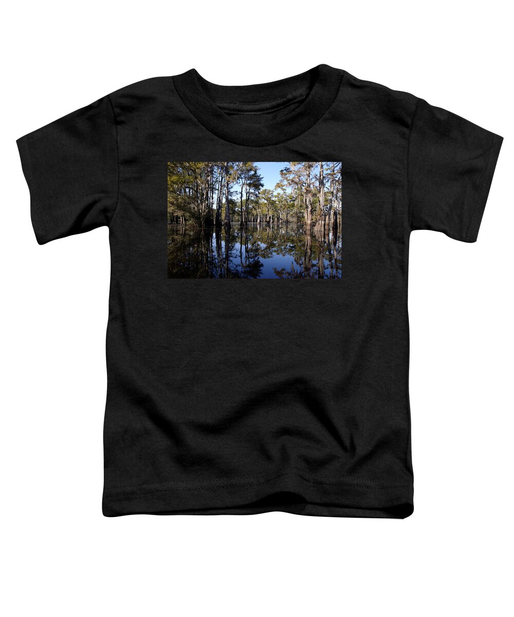 Atchafalaya Basin Toddler T-Shirt featuring the photograph Still Waters by Ron Weathers