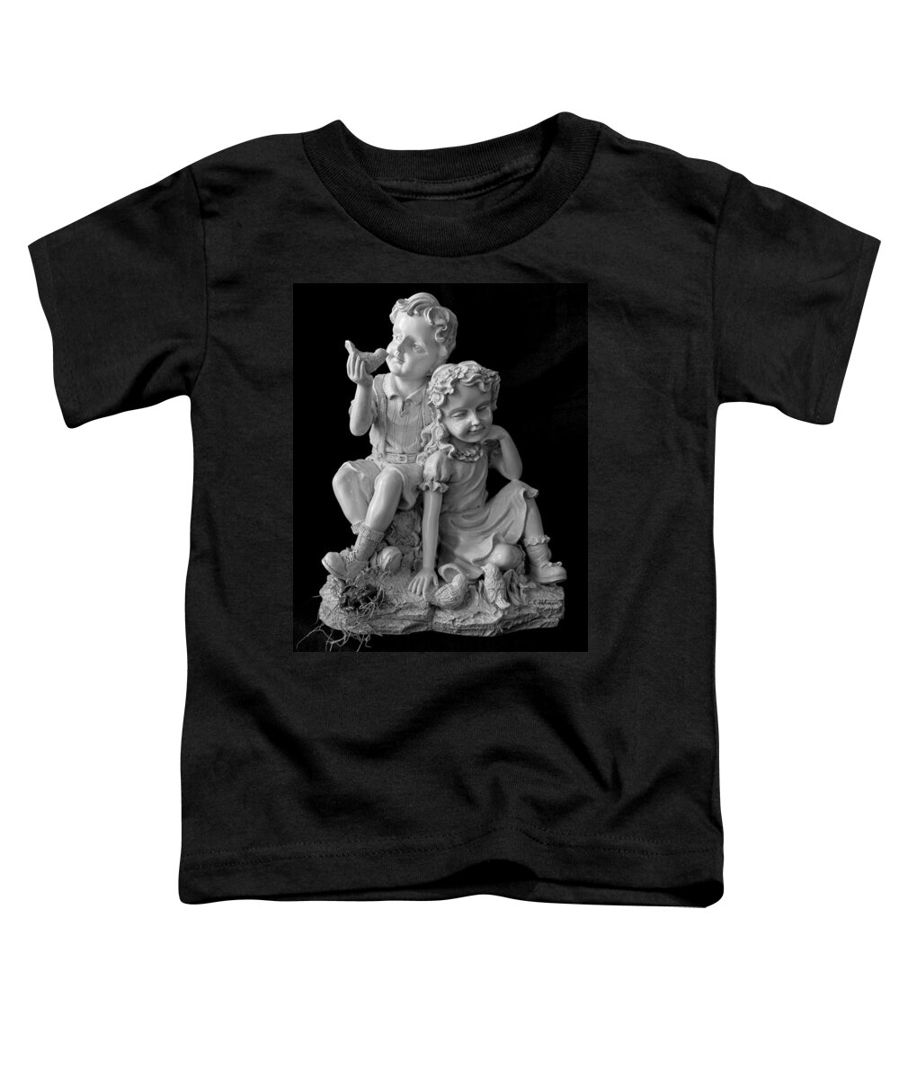 Statue Toddler T-Shirt featuring the photograph Stone Siblings by Christopher Holmes