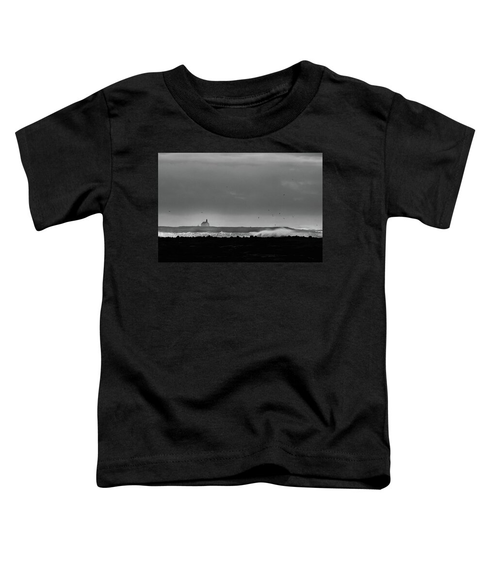 B & W Toddler T-Shirt featuring the photograph Storm Brewing by Geoff Smith