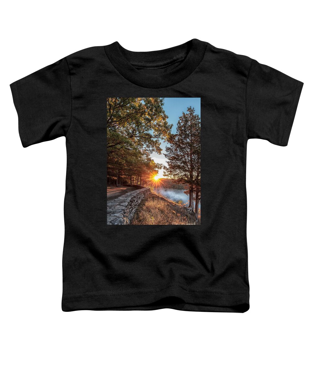Sunrise Toddler T-Shirt featuring the photograph Sunrise at Great Bend by Rod Best