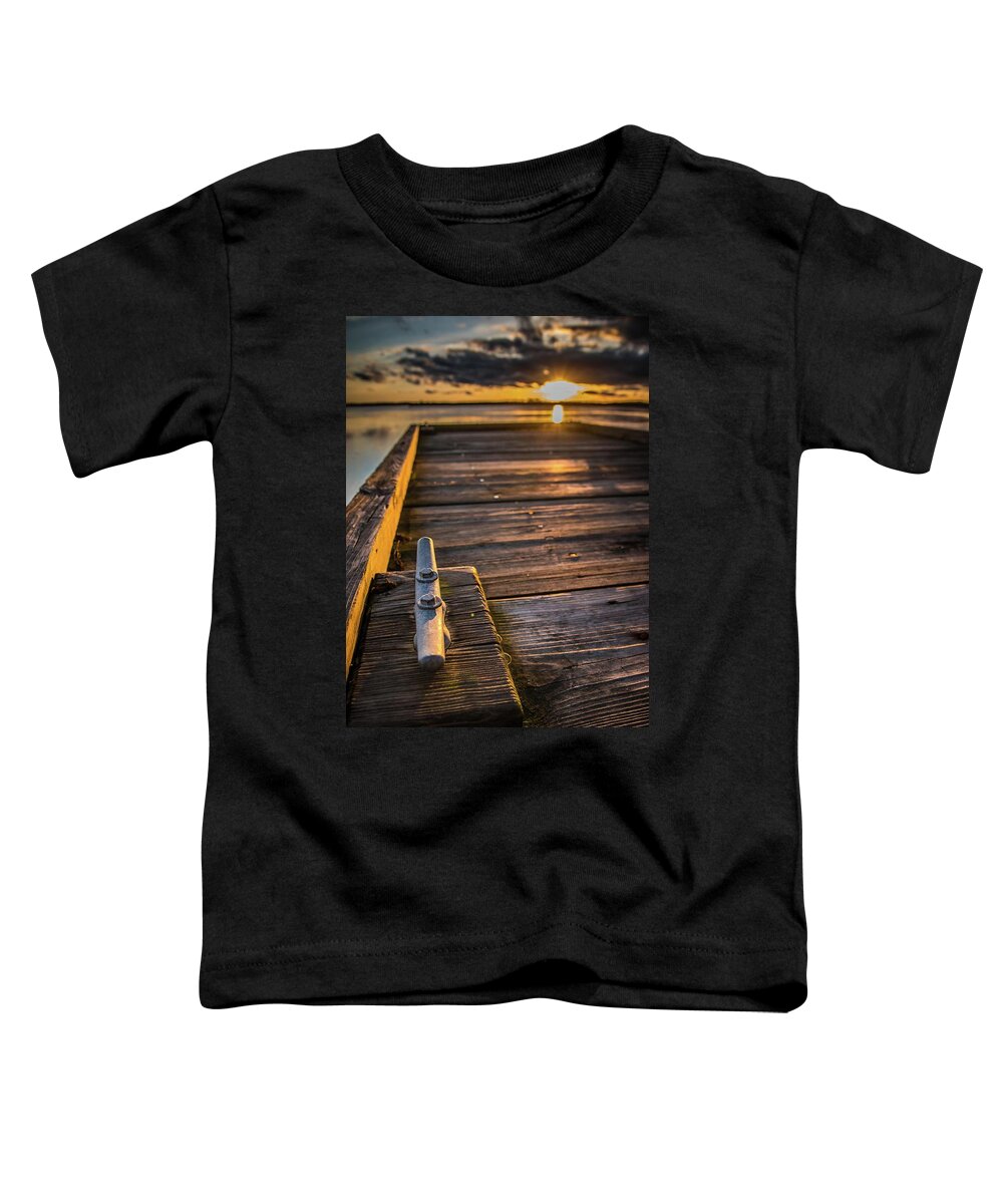 Sunset Toddler T-Shirt featuring the photograph Sunset at Back Bay 1 by Larkin's Balcony Photography