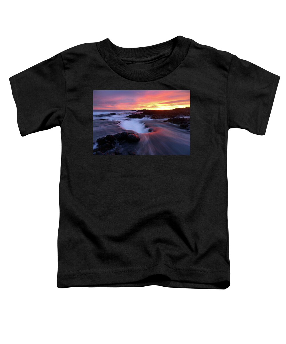 Landscape Toddler T-Shirt featuring the photograph Sunset Glow by Christopher Johnson
