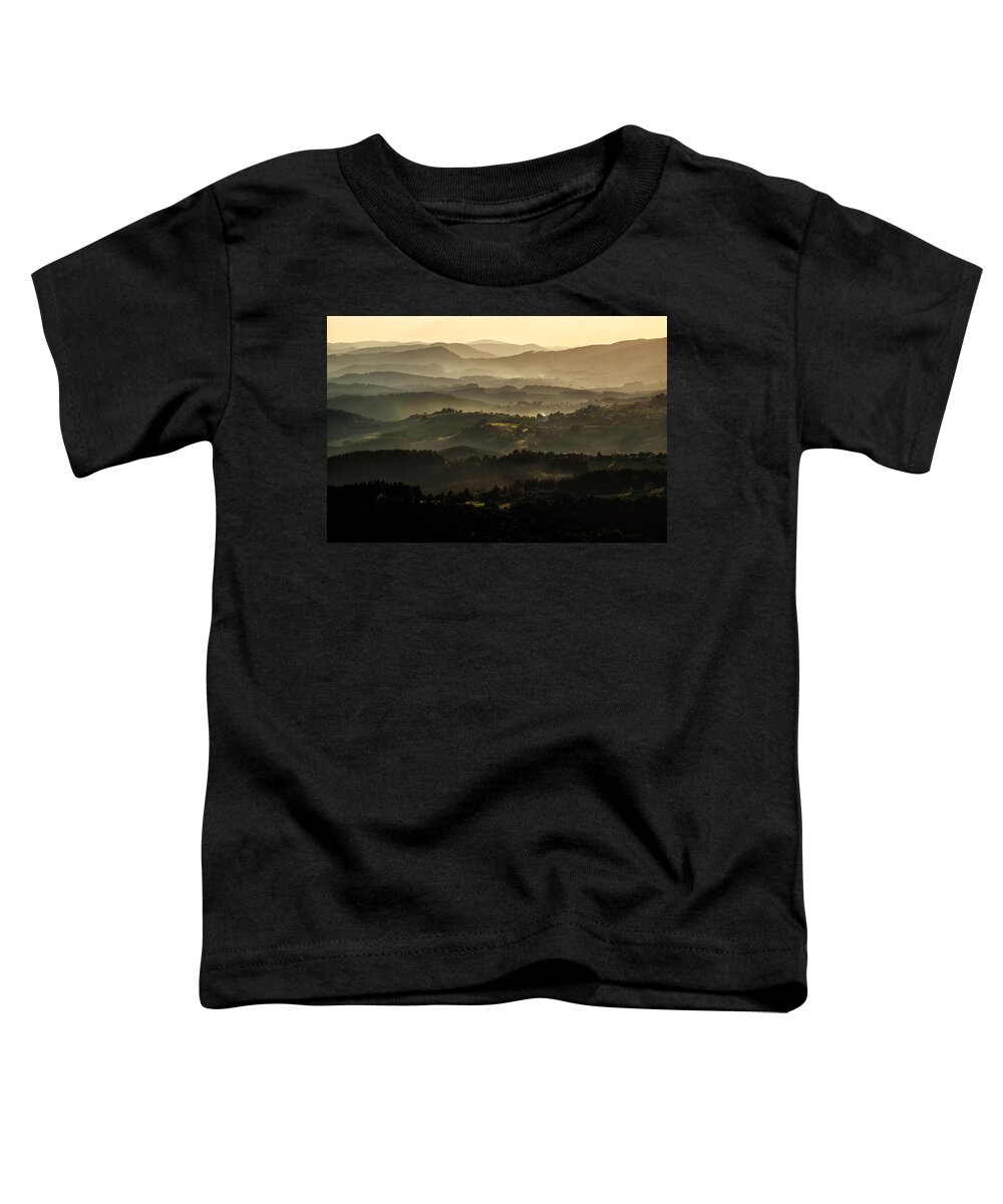 Poland Toddler T-Shirt featuring the photograph Sunset over Beskidy Mountains by Jaroslaw Blaminsky