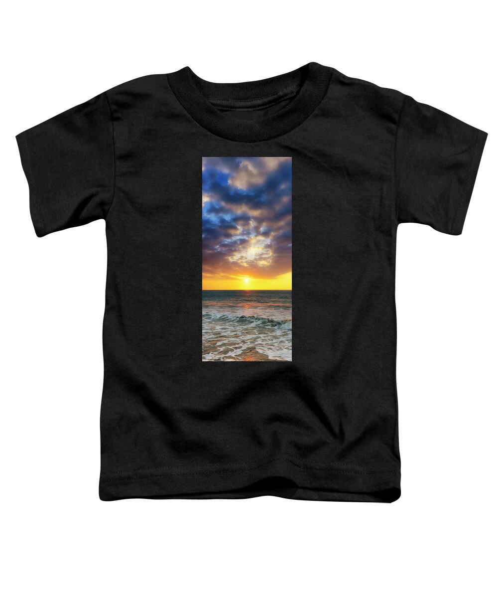 Sunset Toddler T-Shirt featuring the photograph Sunset Panorama by Christopher Johnson