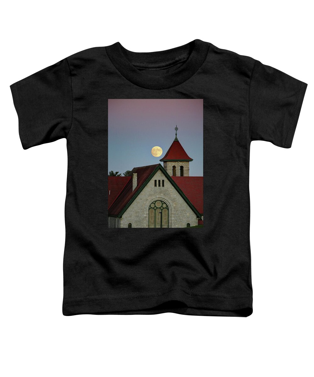 Moon Toddler T-Shirt featuring the photograph Super Moon Rising by John Meader