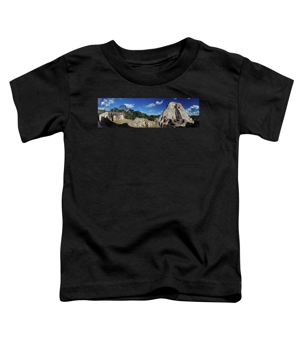 Mexico Toddler T-Shirt featuring the photograph Temple of Uxmal by Robert Grac