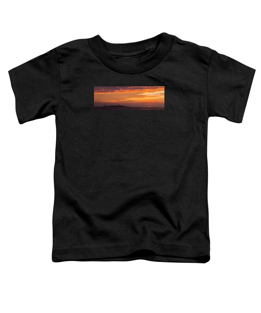 Lighthouse Toddler T-Shirt featuring the photograph Thacher Island Lighthouse Panoramic by Tim Kirchoff