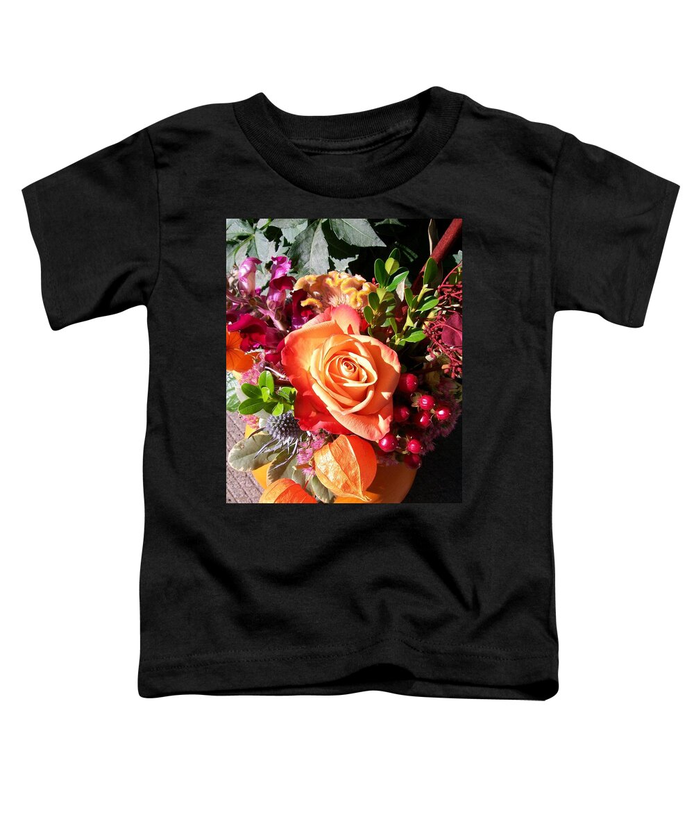 Thanksgiving Toddler T-Shirt featuring the photograph Thanksgiving Bouquet by Sharon Duguay