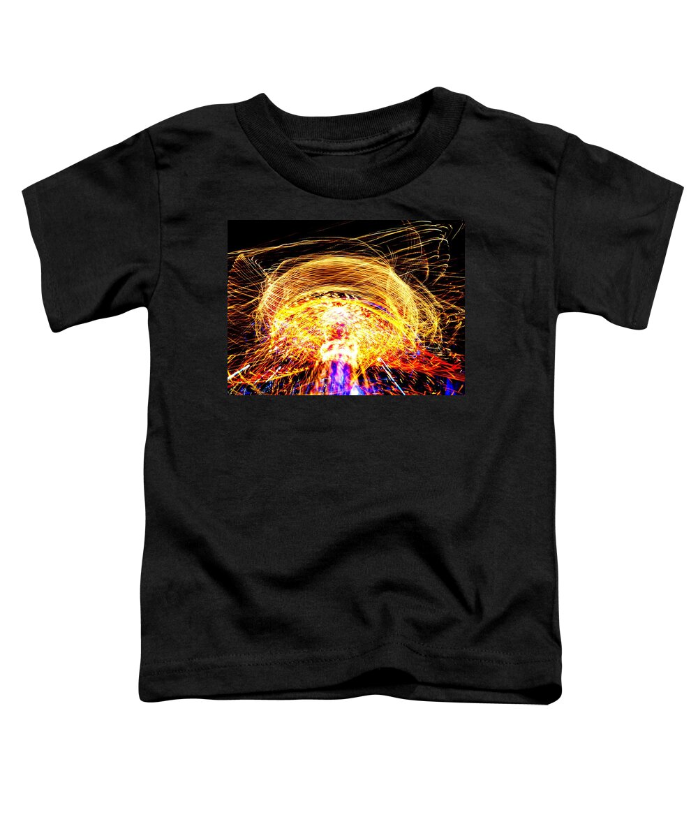 Carnival; Rides Toddler T-Shirt featuring the photograph The Magic Mushroom by Daniel Thompson