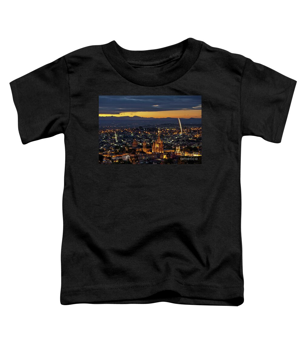 San Miguel De Allende Toddler T-Shirt featuring the photograph The Beautiful Spanish Colonial City of San Miguel de Allende, Mexico by Sam Antonio