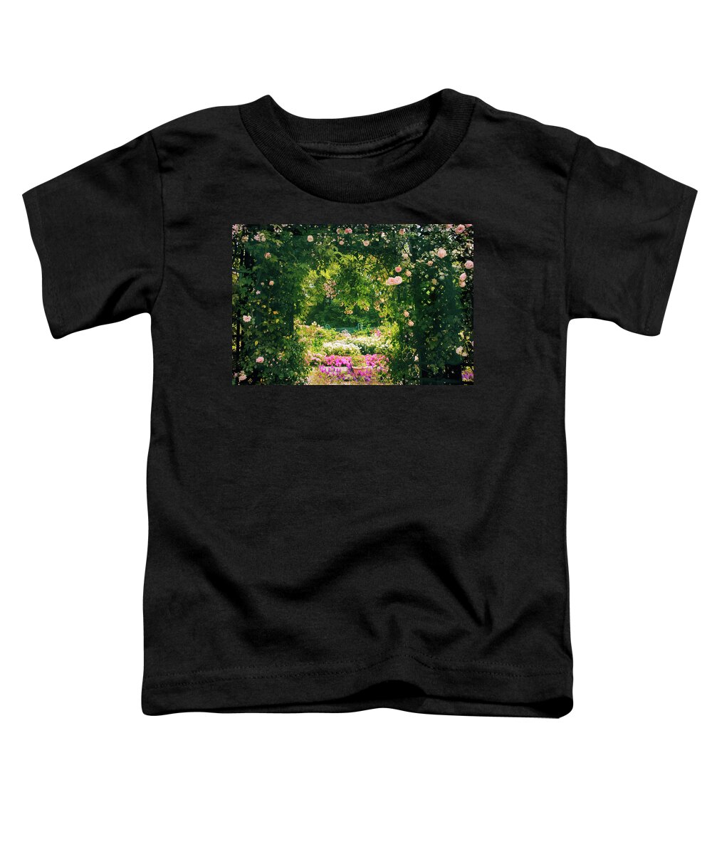 Roses Toddler T-Shirt featuring the photograph The Bountiful Garden by Jessica Jenney