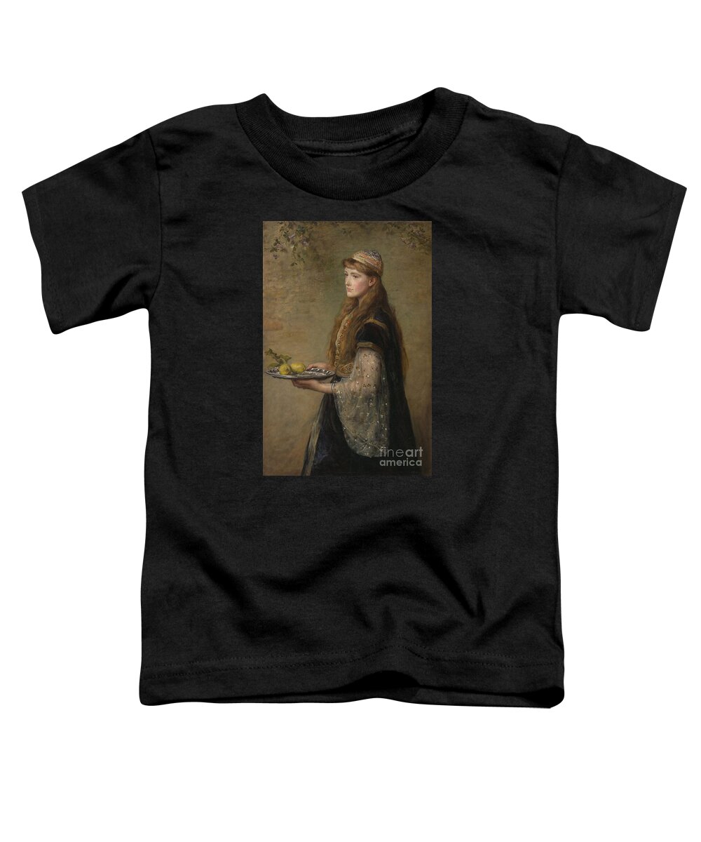Sir John Everett Millais - The Captive (1882). Woman Toddler T-Shirt featuring the painting The Captive by MotionAge Designs