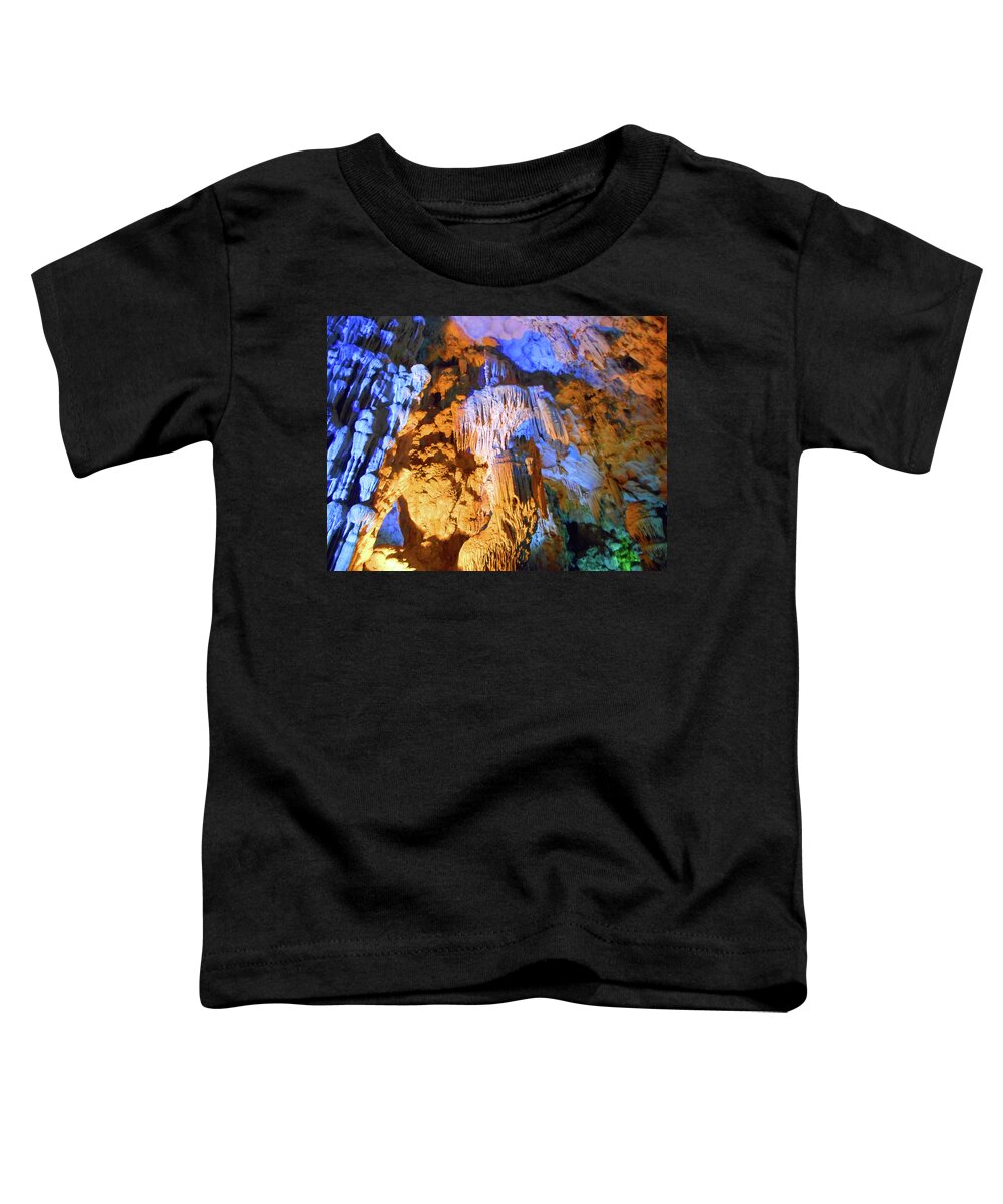 Halong Bay Toddler T-Shirt featuring the photograph The Caves 13 by Ron Kandt