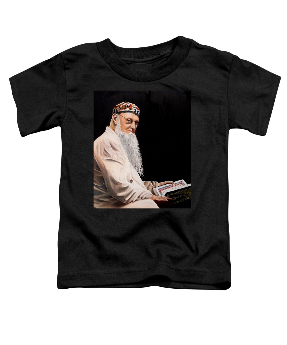 Cleric Toddler T-Shirt featuring the painting The Cleric by Vic Ritchey