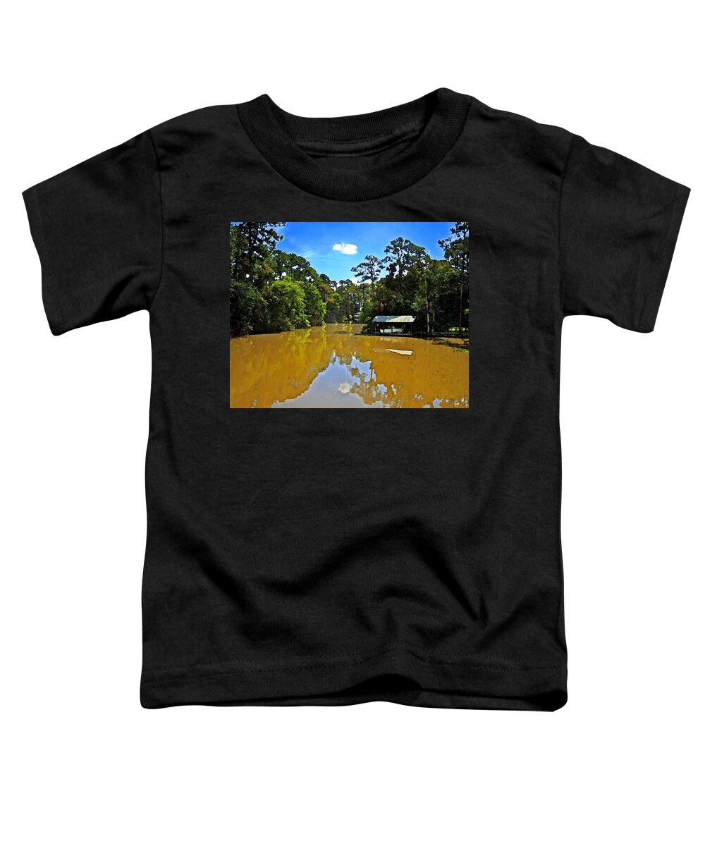 Magnolia River Toddler T-Shirt featuring the painting The Cold Hole by Michael Thomas