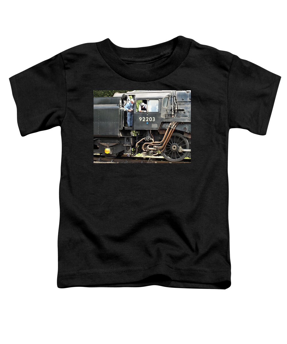 Steam Toddler T-Shirt featuring the photograph The Crew by Richard Denyer