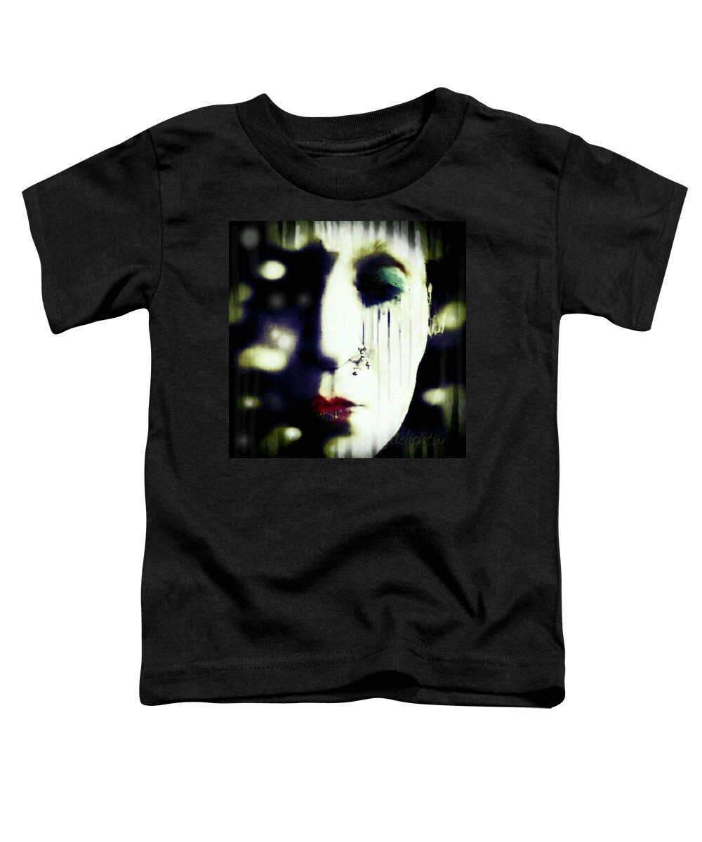 Face Toddler T-Shirt featuring the digital art The Eye of The Beholder by Delight Worthyn
