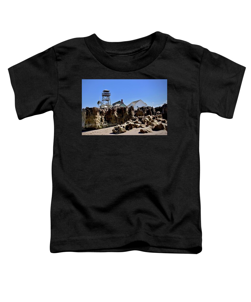 Beach Toddler T-Shirt featuring the photograph The House of Refuge by Carol Bradley
