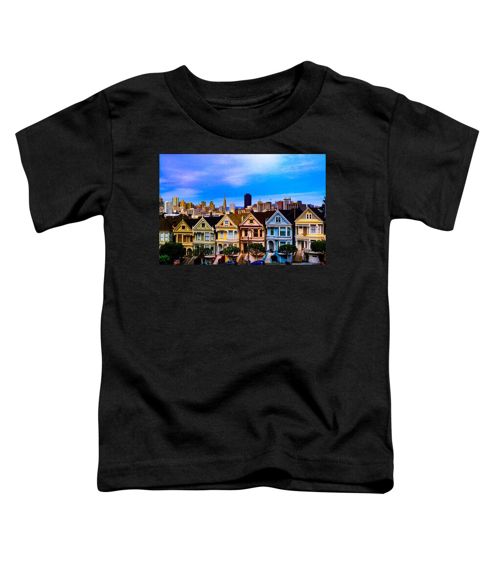 Alamo Square Toddler T-Shirt featuring the photograph The Ladies of Alamo Square by Paul LeSage