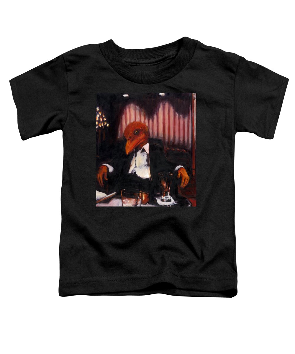 Rob Reeves Toddler T-Shirt featuring the painting The Numbers Man by Robert Reeves