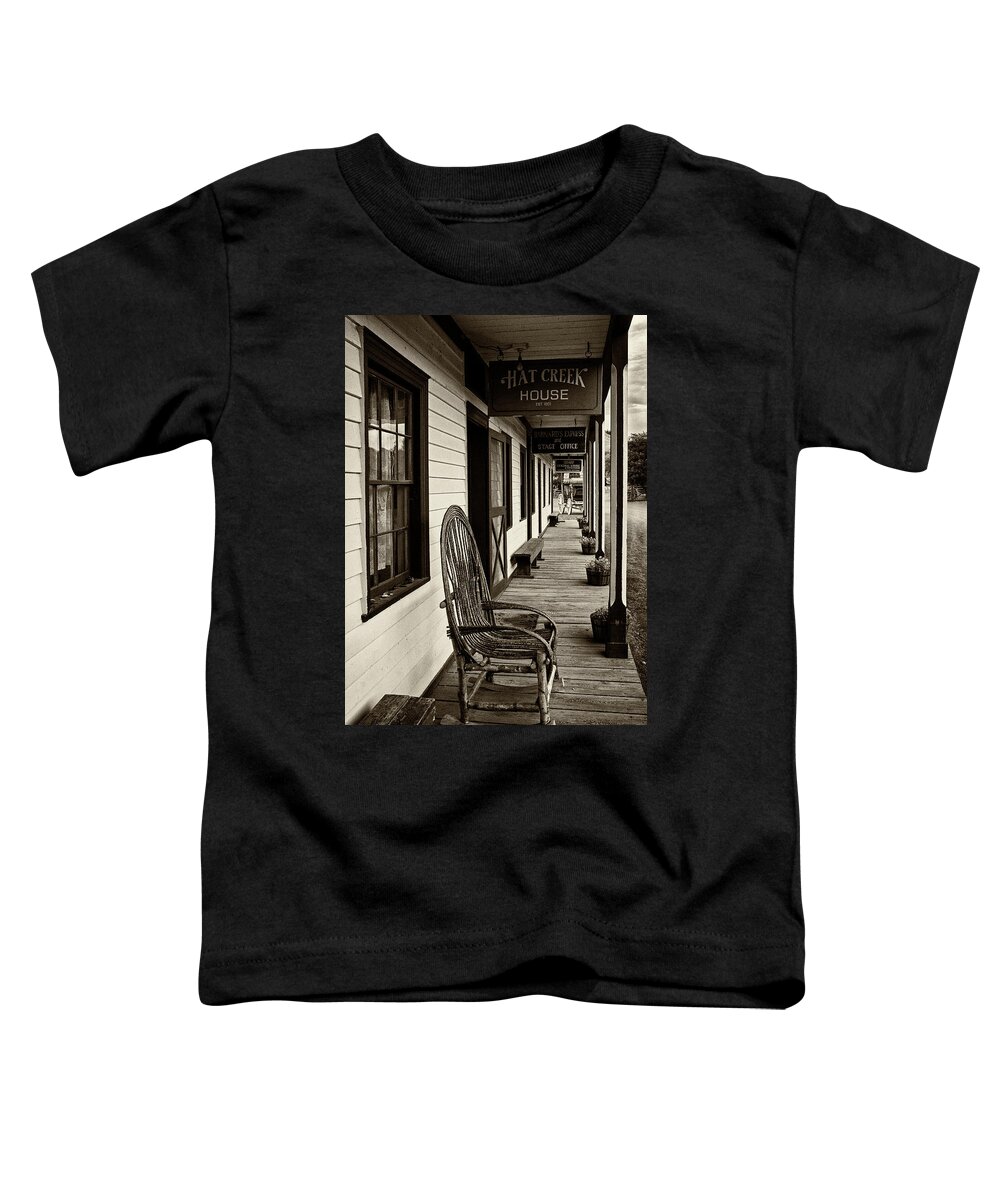 Porch Toddler T-Shirt featuring the photograph The Porch - 365-202 by Inge Riis McDonald