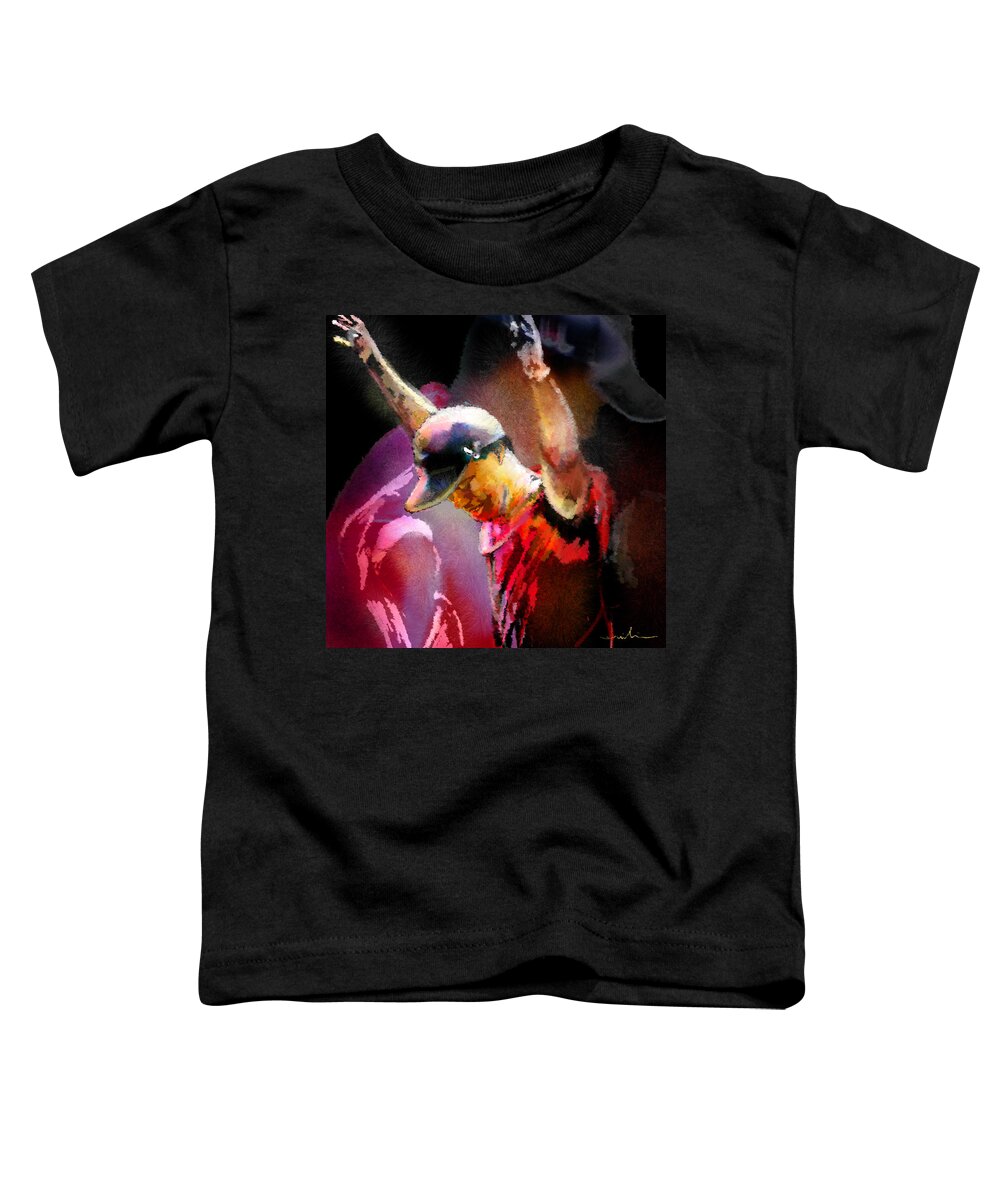 Tiger Woods Toddler T-Shirt featuring the painting The Return of The Tiger 04 - The Eagle by Miki De Goodaboom