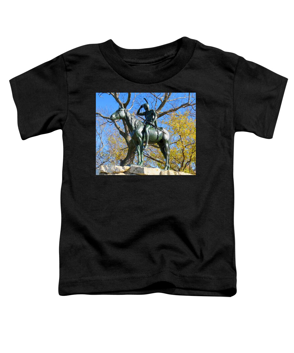 Kansas City Toddler T-Shirt featuring the photograph The Scout by Keith Stokes