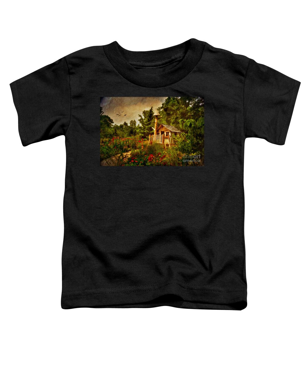 Playhouse Toddler T-Shirt featuring the digital art The Shire by Lois Bryan