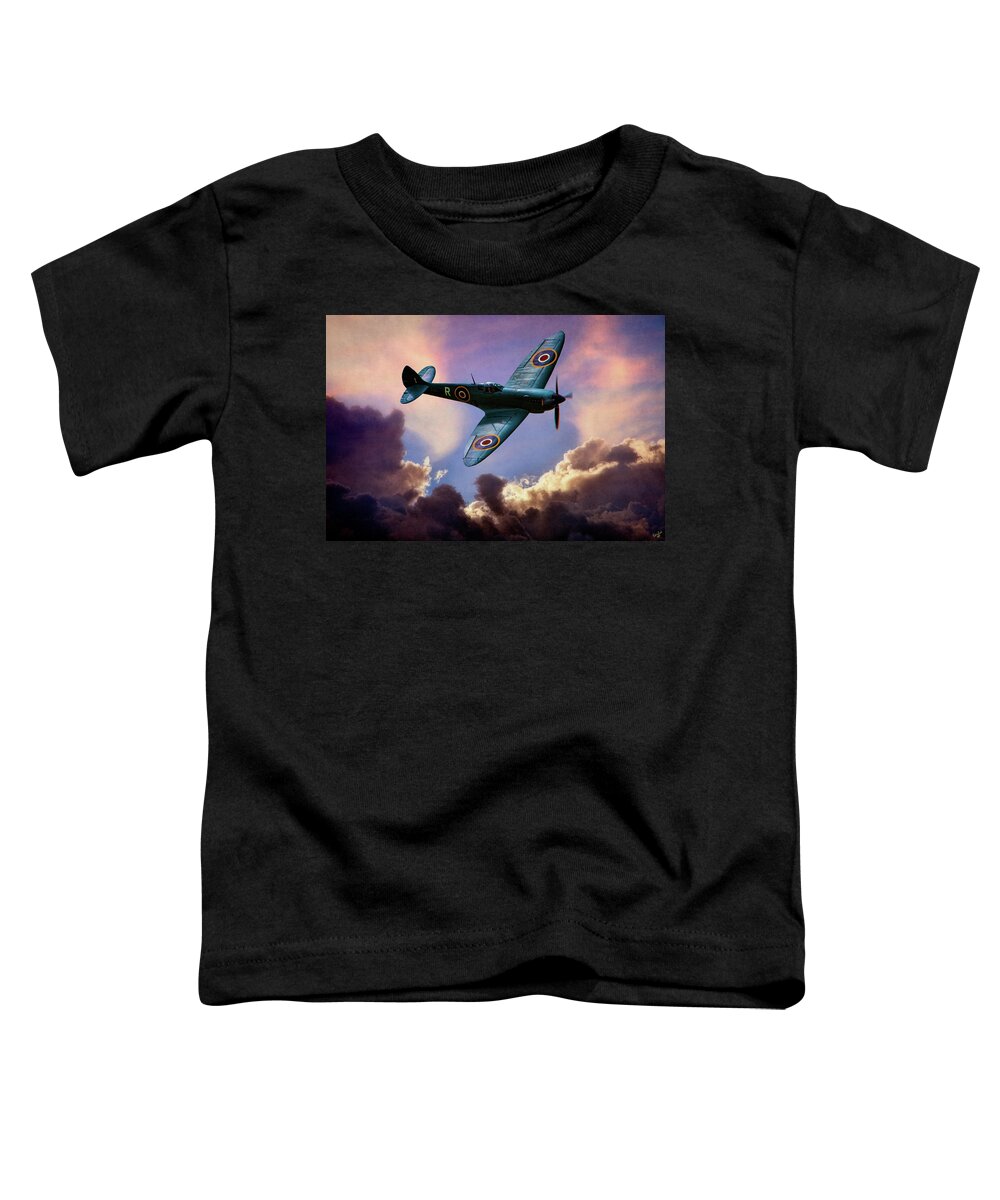 Aviation Toddler T-Shirt featuring the photograph The Supermarine Spitfire by Chris Lord