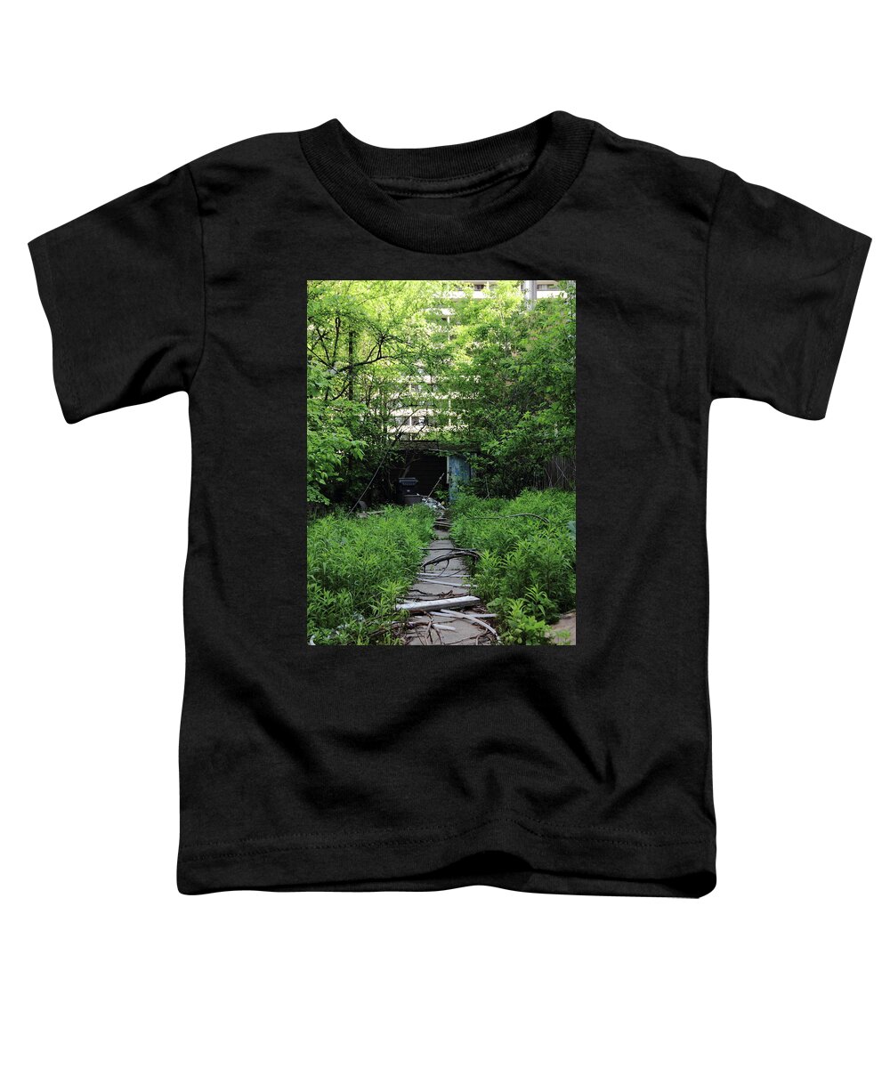 Creepy Toddler T-Shirt featuring the photograph The Tool Shed by Kreddible Trout