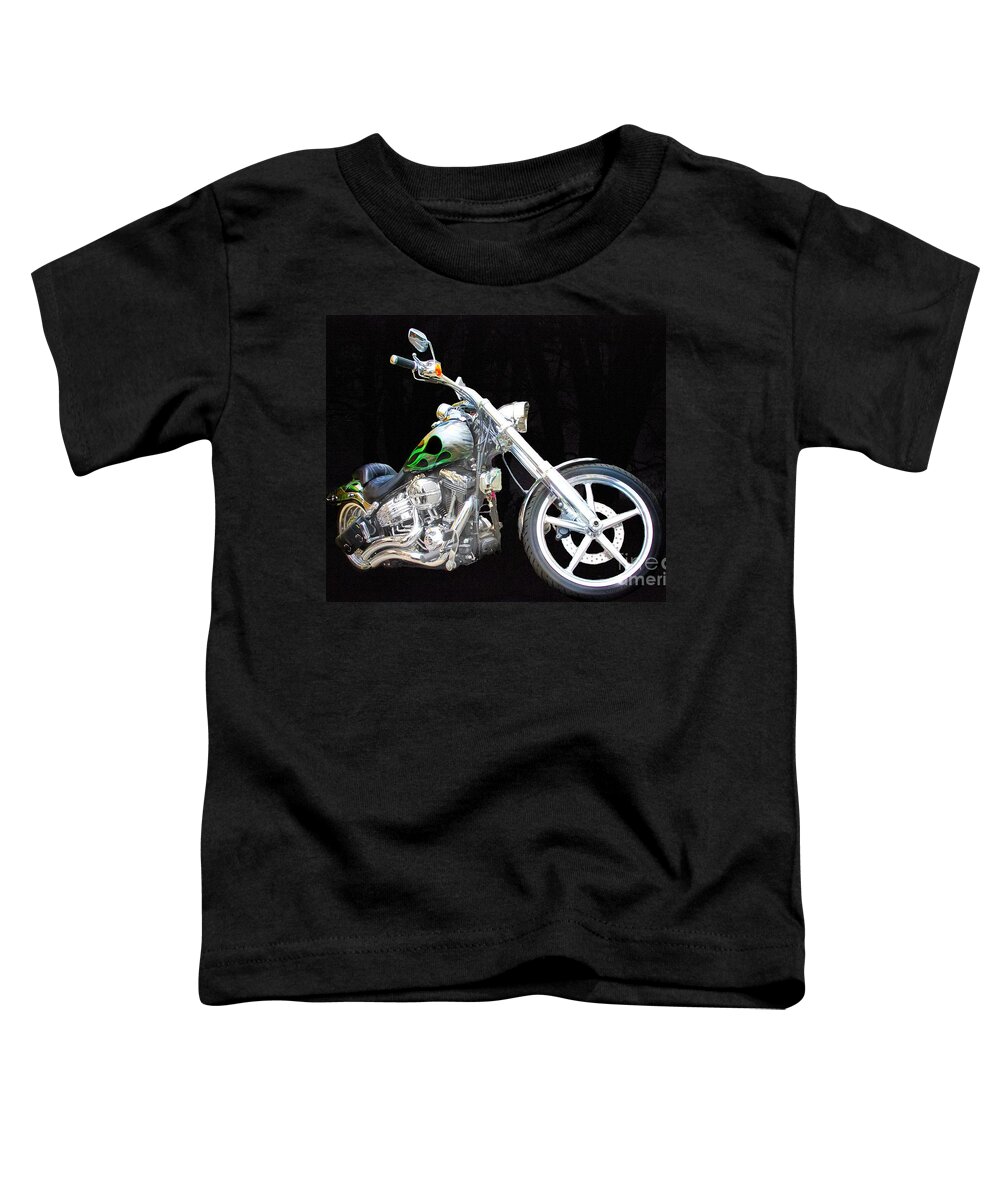 Motorbike Toddler T-Shirt featuring the photograph The true love of his life by Blair Stuart