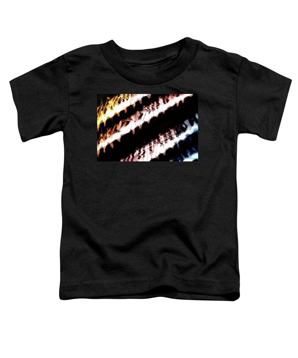 Keyboard Toddler T-Shirt featuring the photograph The Wave Station by Linda Sannuti