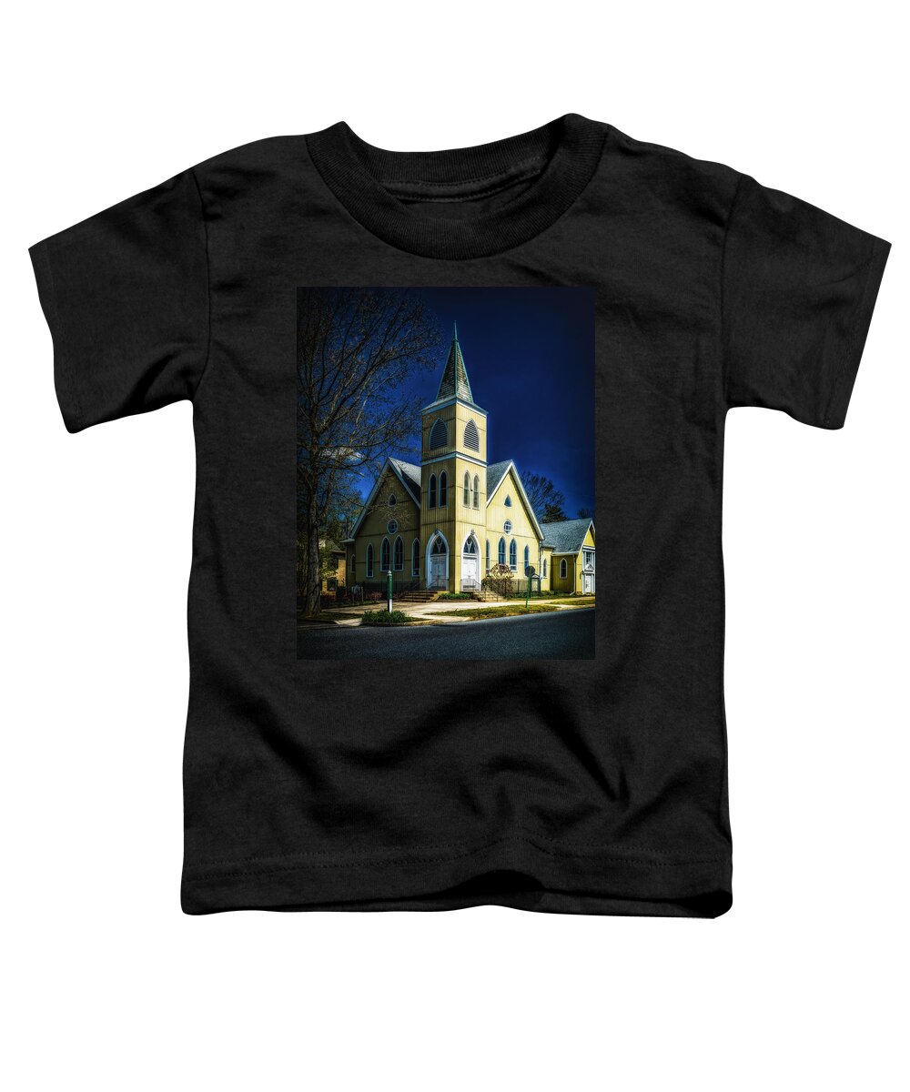 Building Toddler T-Shirt featuring the photograph The Wenonah United Methodist Church by Nick Zelinsky Jr