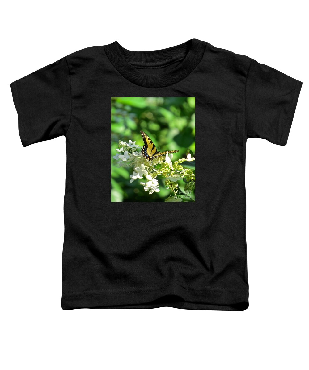 Butterfly Toddler T-Shirt featuring the photograph Tiger Swallowtail by Nancy Patterson