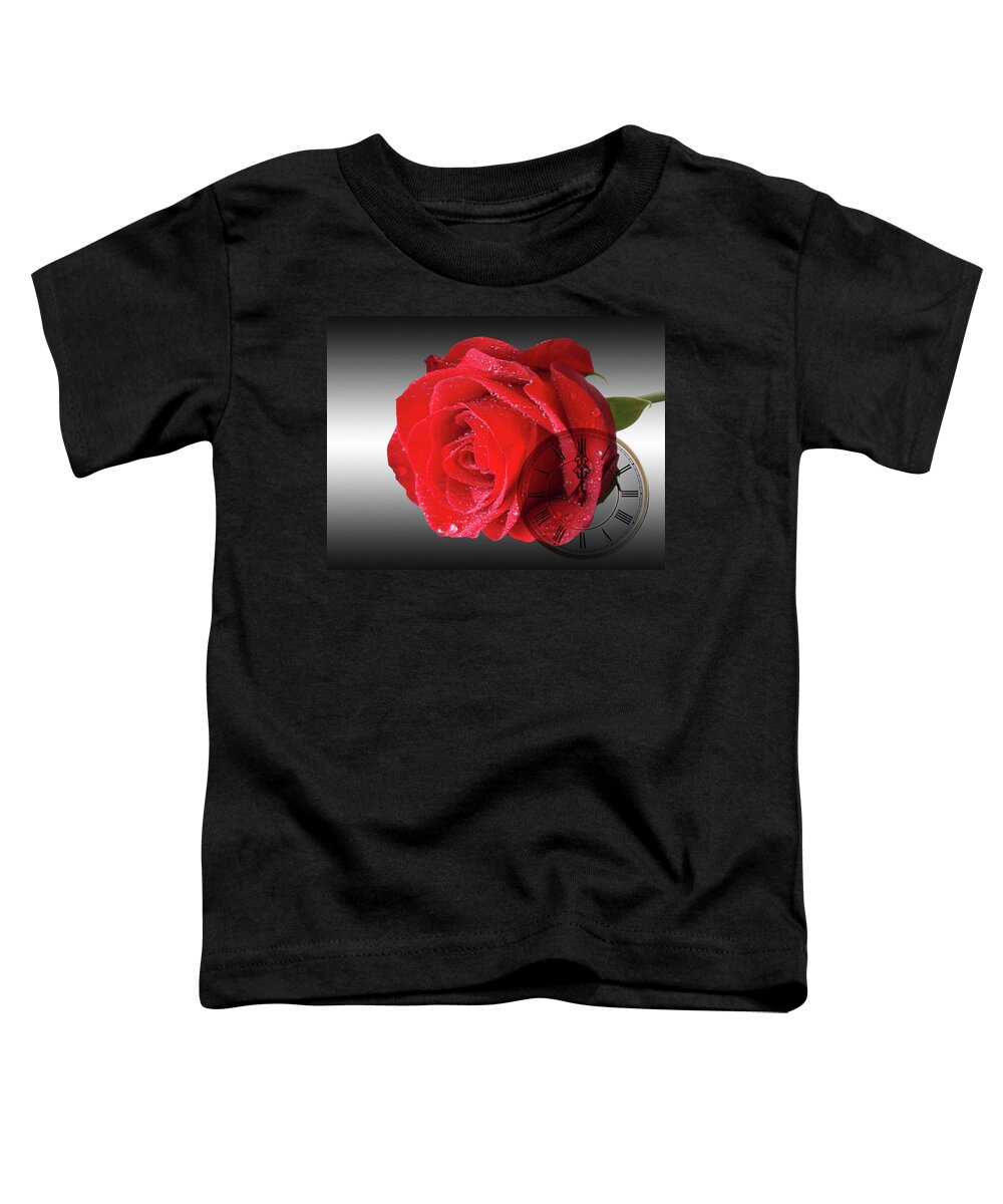 Rose Toddler T-Shirt featuring the photograph Time For Romance by Gill Billington