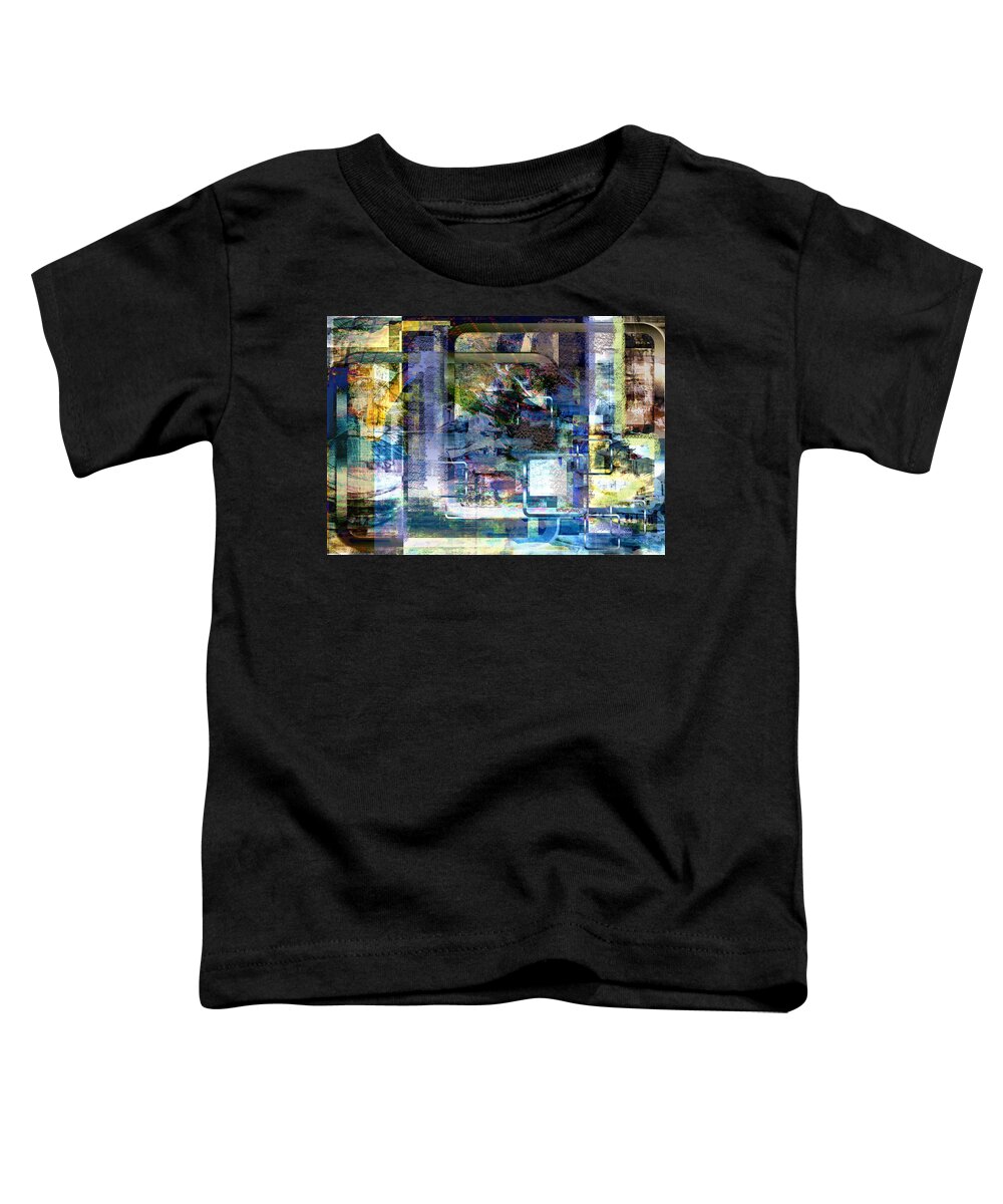 Abstract Toddler T-Shirt featuring the digital art Time framing by Art Di