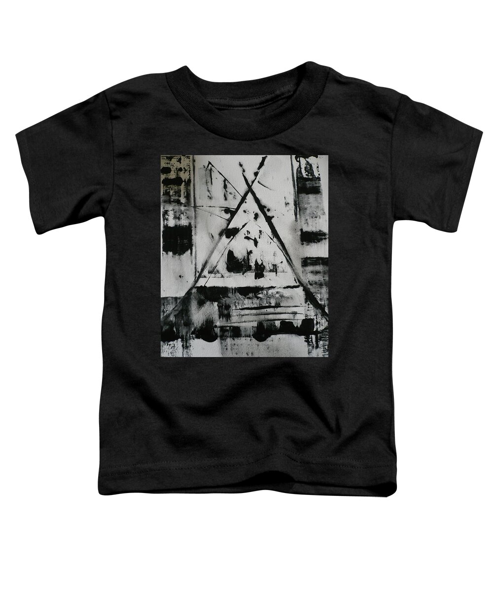 Tipi Toddler T-Shirt featuring the painting Tipi Dream by 'REA' Gallery