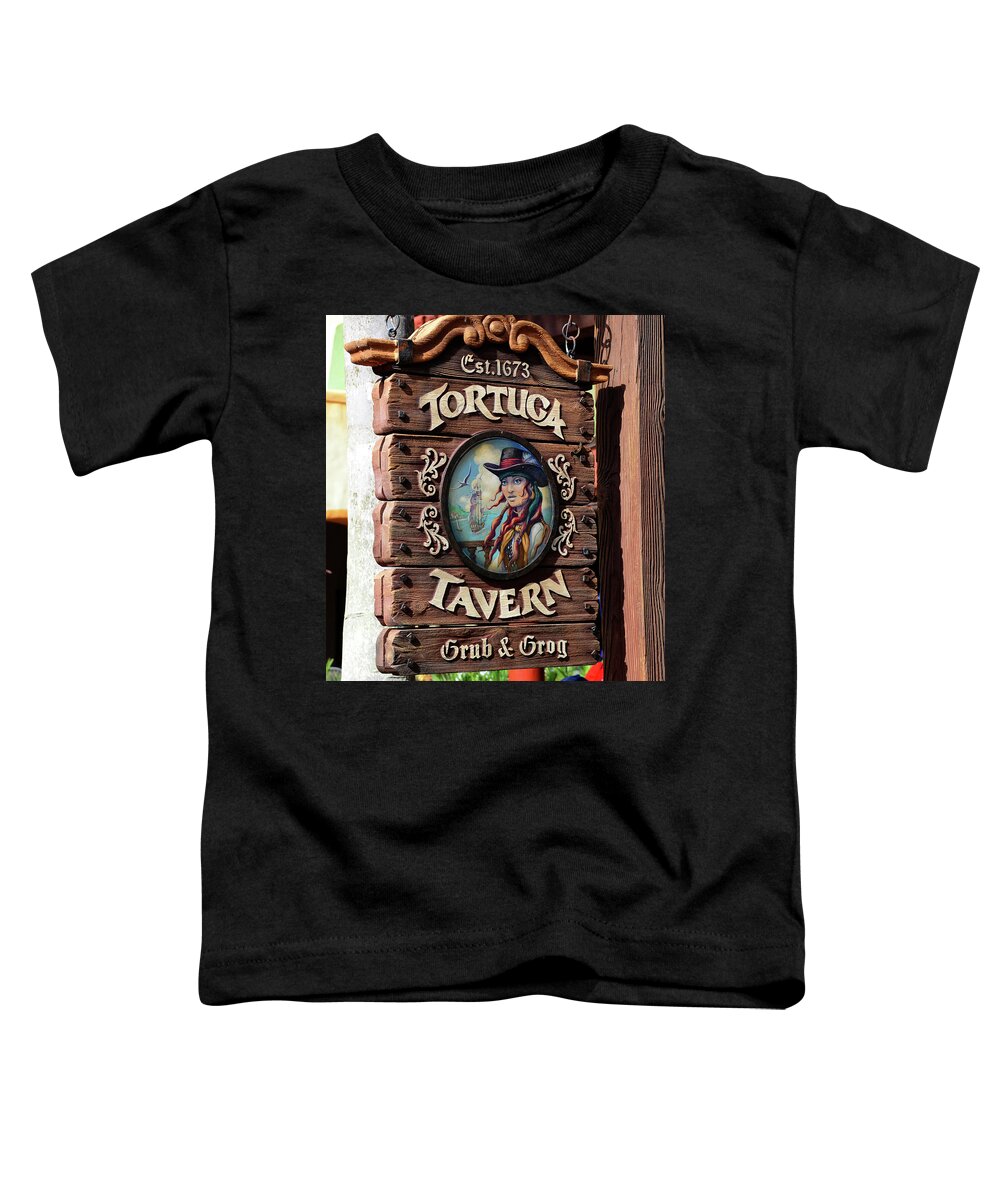 Tortuga Tavern Toddler T-Shirt featuring the photograph Tortuga Tavern Est. 1673 by David Lee Thompson