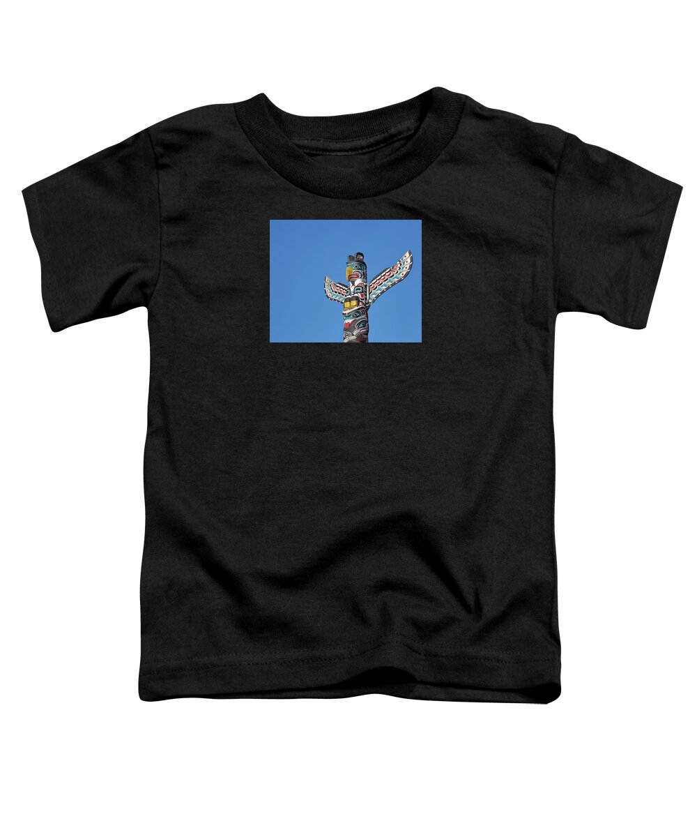 Alex Lyubar Toddler T-Shirt featuring the photograph Totem Pole by Alex Lyubar